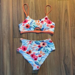 Cute Floral Swim Suit